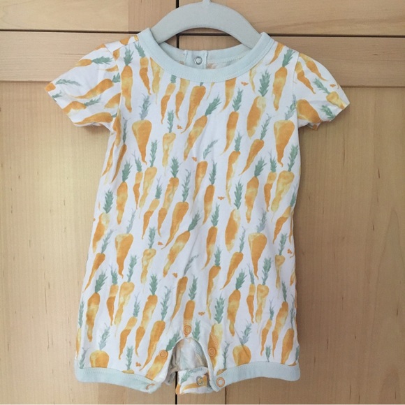 Whimsical carrot onesie from Burt’s Bees - Picture 1 of 3